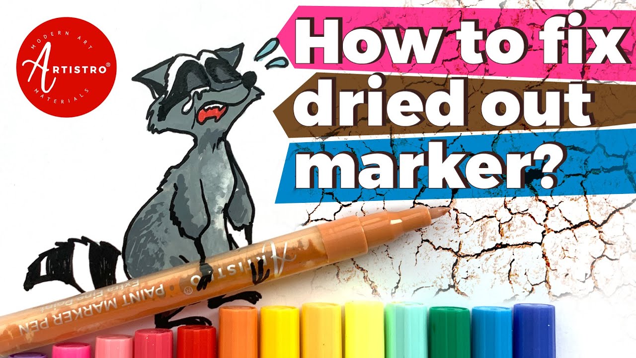 How to fix dried out paint markers: How to bring a marker back to life