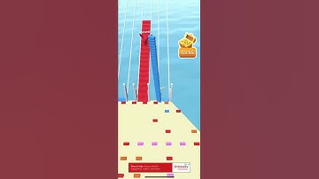 Bridge Race Level 1 (second time bc fell off the platform for the first time playing) 😂😂😂😭😭😭😁