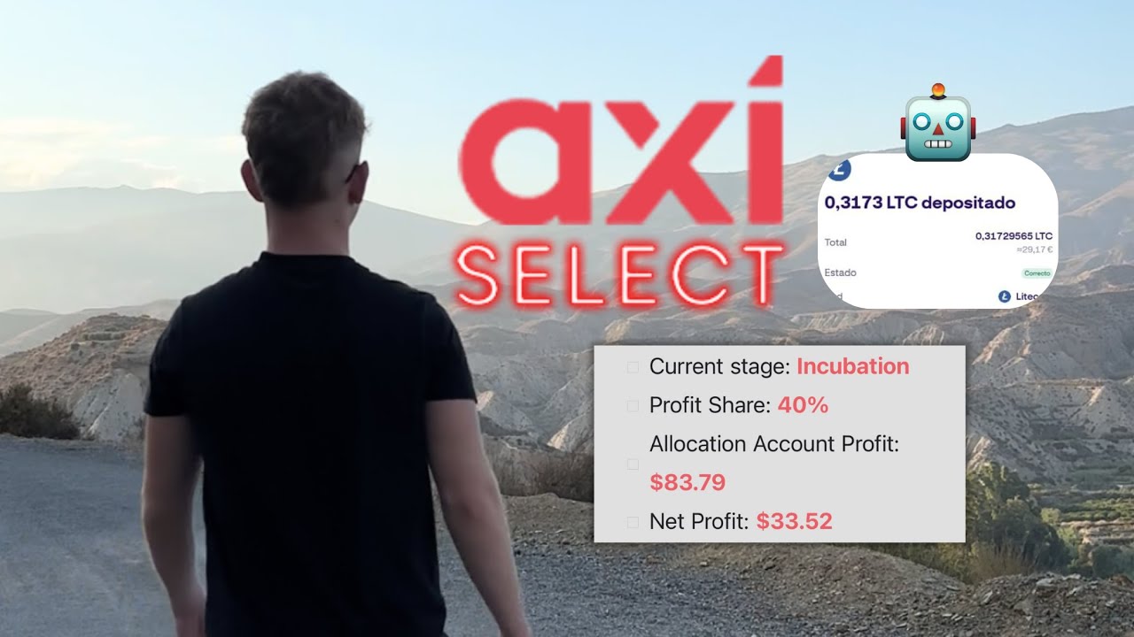 I withdrew on AXI SELECT with a TRADING BOT