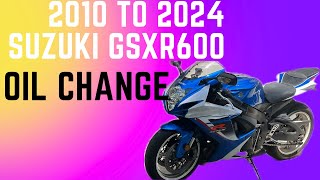 Suzuki gsxr600 oil change