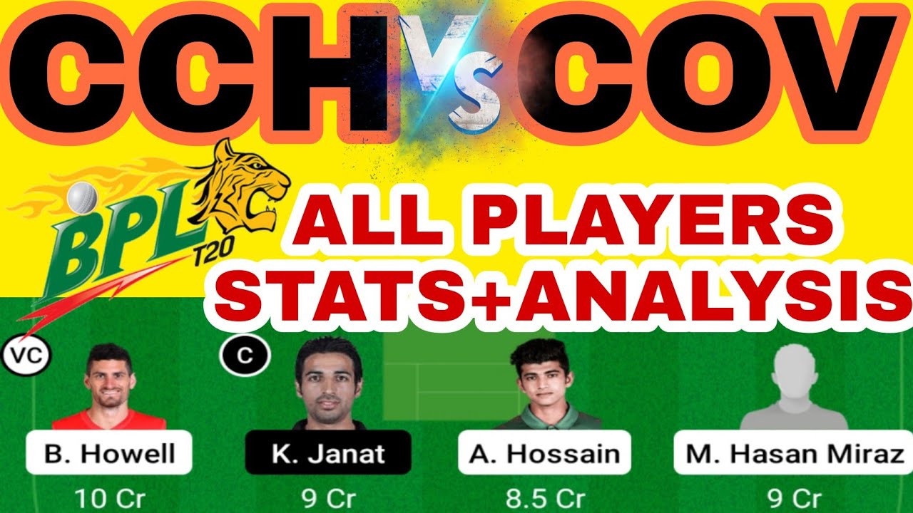 CCH VS COV | CCH VS COV FANTASY CRICKET TEAM PREDICTION | CCH VS COV DREAM TEAM | CCH VS COV TEAM |