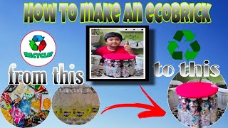 HOW TO MAKE AN ECOBRICK/STOOL MADE OF ECOBRICK