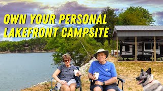 Own Your Personal Lakefront Campsite!