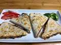 Vegetable Bean Quesadilla, Quick and Easy, Desi Home Style