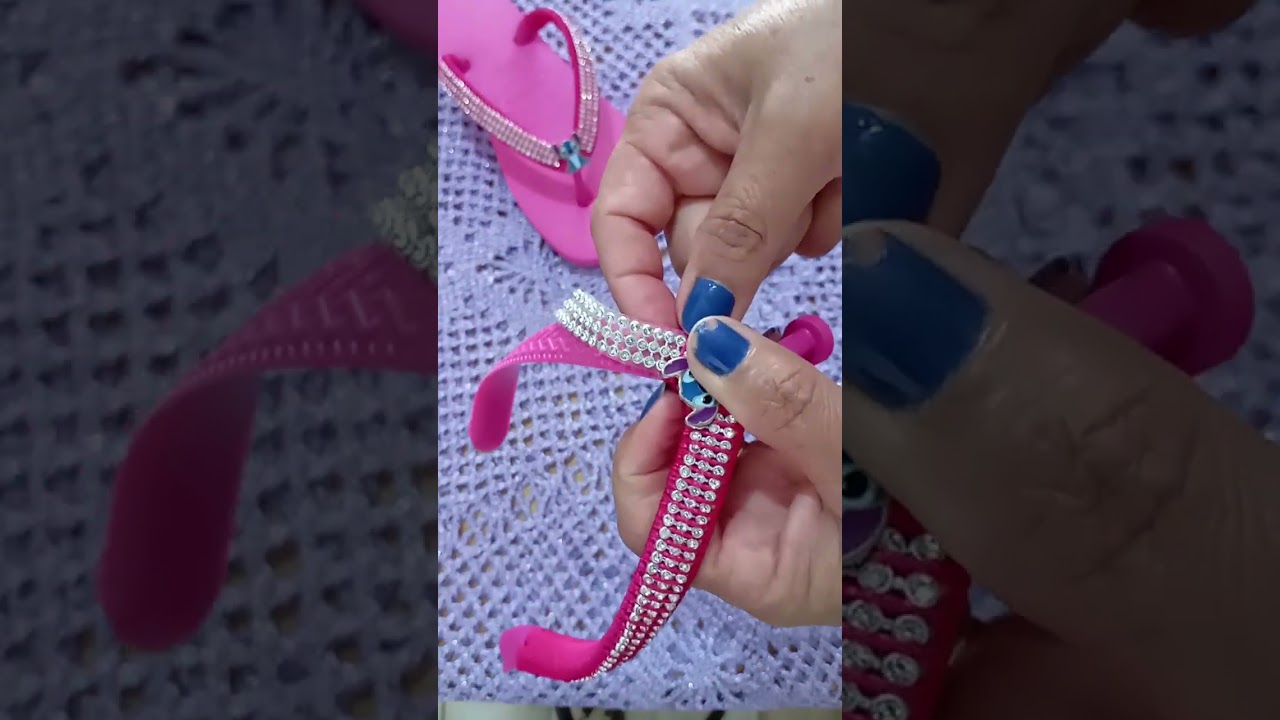 Chinelo customizado infantil com pingente Stitch