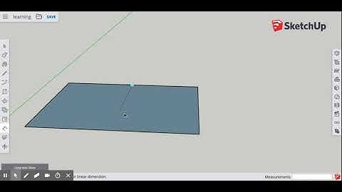 SketchUp online using dimension tool