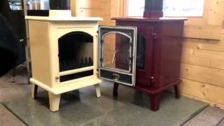Stove World UK Petit 5kw DEFRA approved enamel stove - YouTube