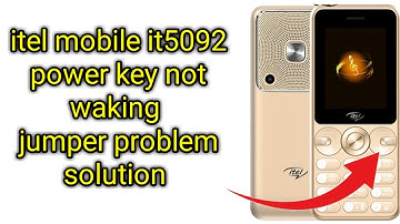 How to repair  itel it 5092 power key not waking no off Button keypad jumper problem solution
