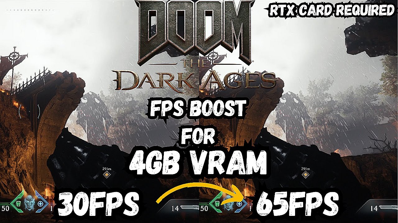 Doom: The Dark Ages – Massive FPS Boost Mod for 4GB VRAM | RTX Ray Tracing GPU Required