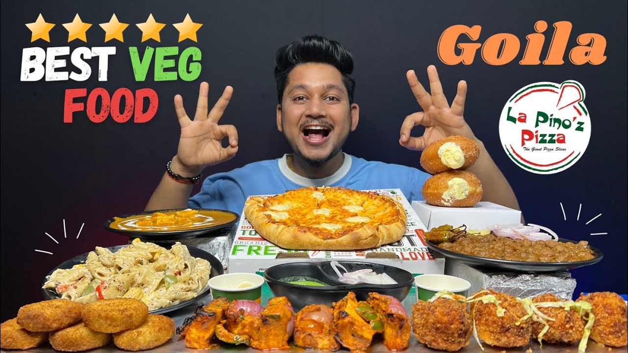 Lapino'z 7 Cheese Pizza | Goila Butter Paneer | Amritsari Chole Kulche | Brioch Donuts | Veg Mukbang