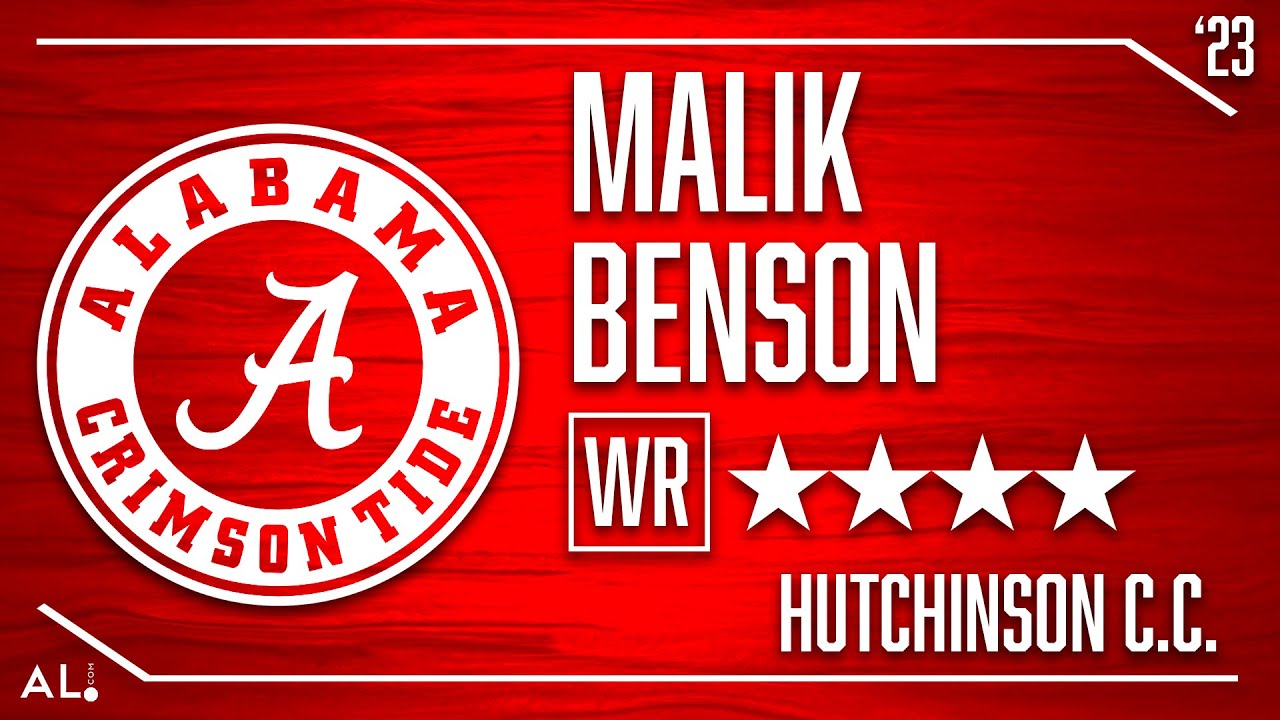 Alabama WR signee Malik Benson highlights from Hutchinson Community College