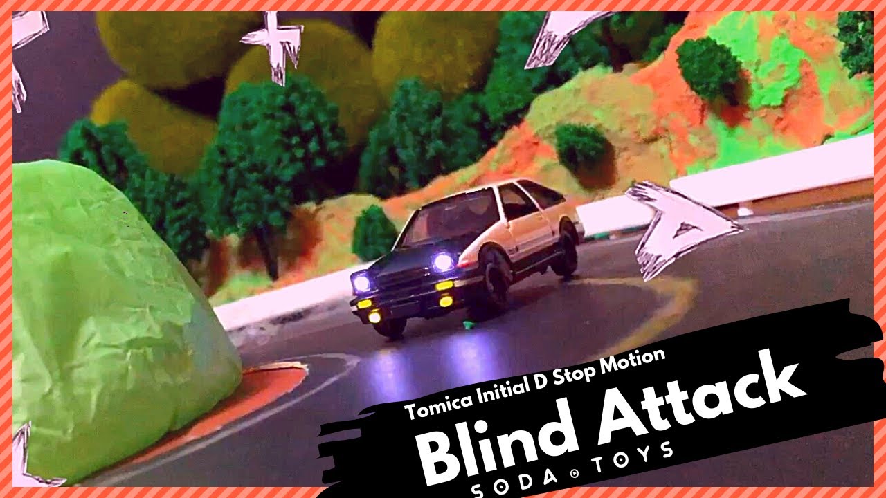 Initial D Ae86 Vs Gt R Blind Attack Tomica Stop Motion Youtube