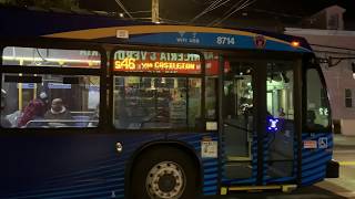 St George Ferry Bound 2019 Novabus LFS 8714 S46 Local Bus Leaving At Victory Blvd & Brook St