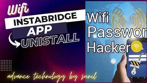 how to uninstall instabridge || instabridge app ko delete kese kare[HINDI] ||🔥🔥#hacker #trending