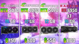 RTX 5070 Ti vs RTX 4070 vs RTX 5070 vs RX 6950 XT | Test in 6 Games
