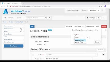 Enhanced Agent merging in ArchivesSpace - new as of v2.5.2