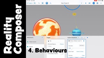 Learn to use AR behaviours in Reality Composer