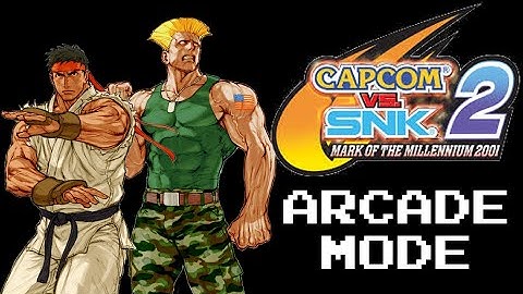 Capcom VS SNK 2~Arcade Mode as Team Street Fighter 2 (Ryu & Guile)