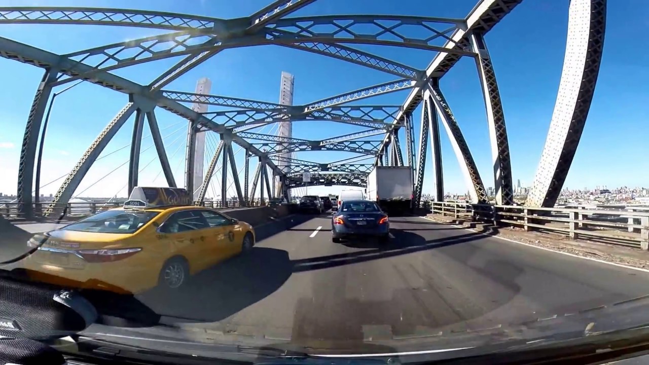 Old Kosciuszko Bridge Southbound. New York. BQE. USA.