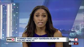 Former First Lady Barbara Bush in Failing Health