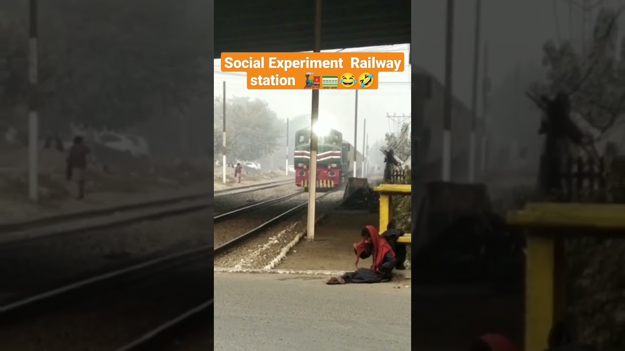 Social Experiment on railway station🚃🚂 | funny prank🤣😂 