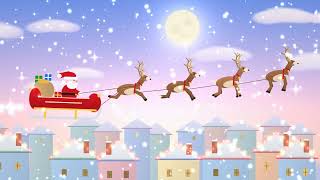 Santa sleigh reindeer 4k Visual Loop | Python + Taichi CUDA | 60 FPS