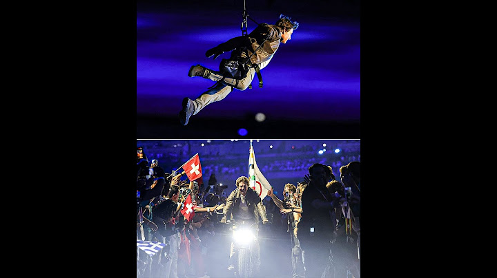 Tom Cruise performs 'epic stunt' at Olympics closing ceremony