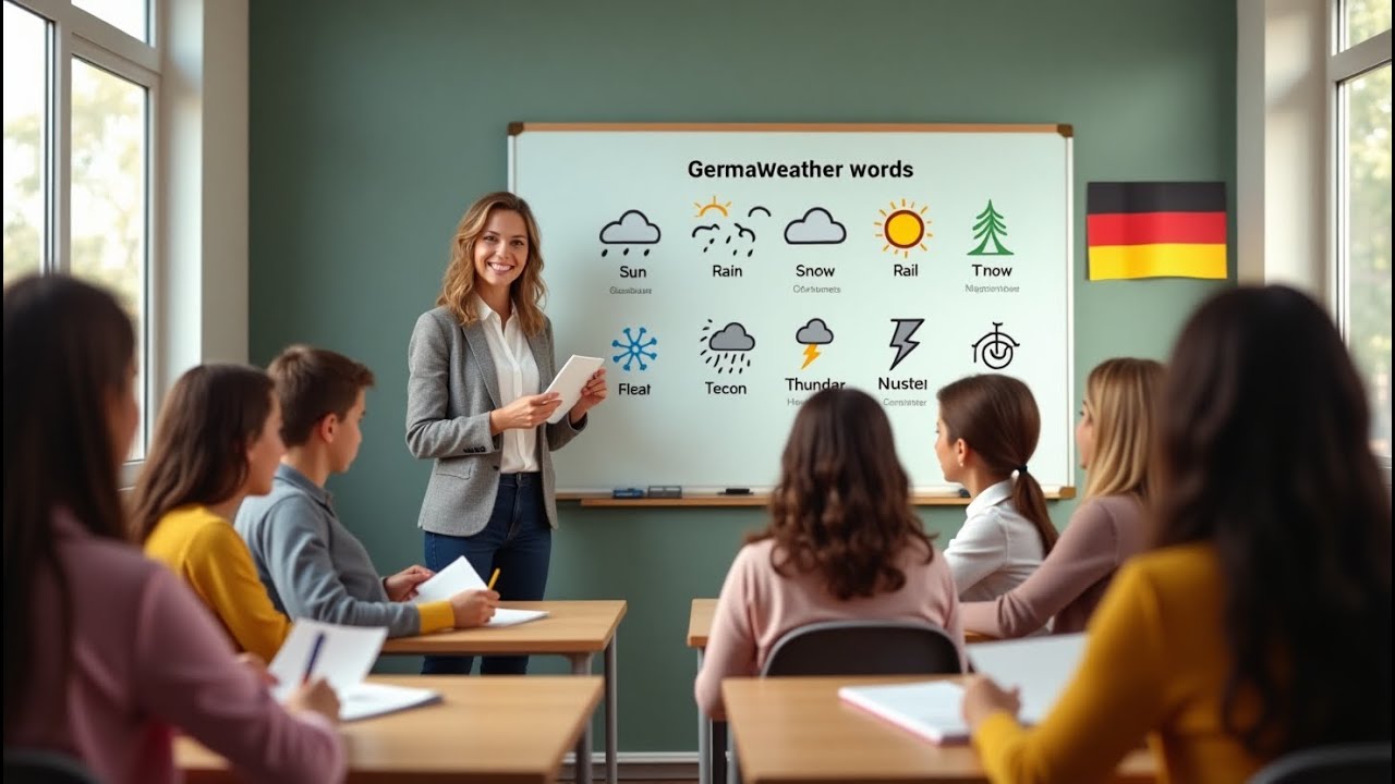 Learn German Weather Words with Example Sentences | German Vocabulary Lesson