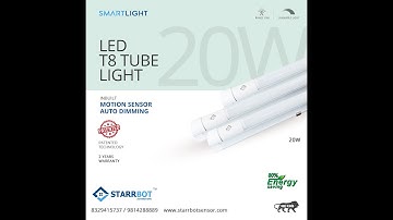 StarrBot Smart Innovative Tube Light with Motion Sensor & Auto Dimming