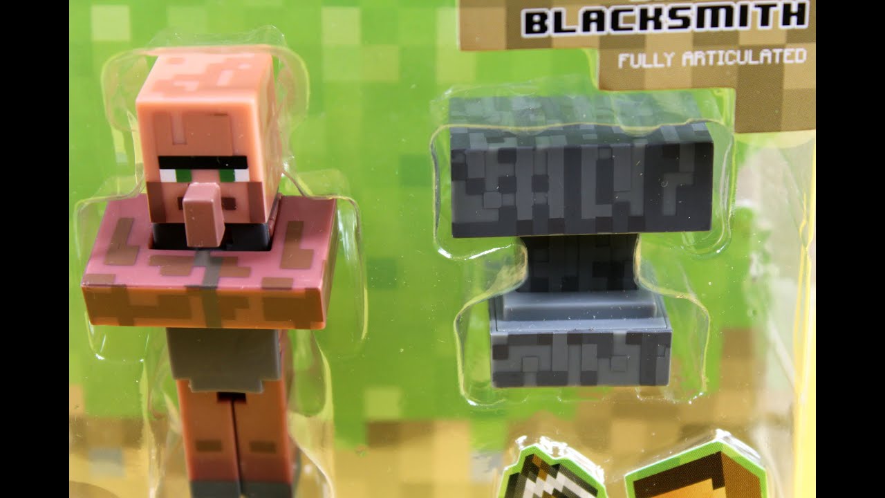 TM Toys Minecraft Set with Figure Series 2 Villager Blacksmith 16512 Love Toys YouTube