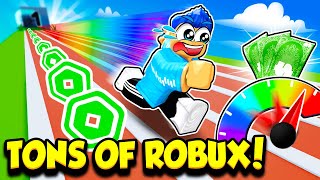 I SPENT ROBUX TO BECOME THE FASTEST IN SPEED RACE CLICKER!