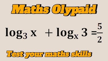 Germany Can you Solve? A Nice Maths Olympiad Problem | How to Solve Logarithmic Equations