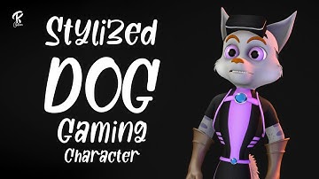 Stylized Dog Character 3d Modeling l Lighting l and rendering using 3D Autodesk MAYA