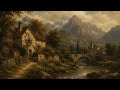 The Mountain Valley Retreat 🏔️ | Classical Oil Painting Landscape Ambience for Relaxation, Study &