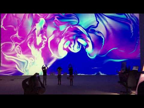 Kinect Hand Fluids at Brewery Artwalk - YouTube