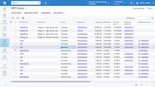 Acumatica Cloud ERP Materials Requirements Planning (MPP)