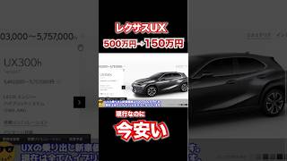 レクサスUXの中古が安すぎる