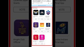 Vote For Your Favourite IPL T20 Team App | IPL 2024 | Play Store screenshot 1