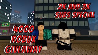 PROJECT BAKi 2 LIVESTREAM!!!   4000 ROBUX GIVEAWAY!! 2K AND 3K SUBS SPECIAL!!!