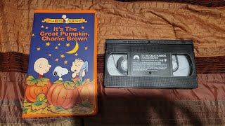 Opening To Its The Great Pumpkin, Charlie Brown 1966 1997 Vhs 2001 Reprint