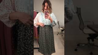 Piper & Scoot The Beam Mixed Pattern Dress In Navy