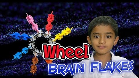 Kids creative ideas | how to make wheel toy at home using stem toy brain flakes building block discs