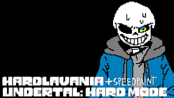 [ Undertale HARD MODE + speedpaint ] Vs. Sans - Hard Lovania