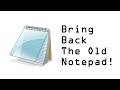 How To Enable &amp; Use Old Notepad (No AI) in Windows 11! | Easy Tutorial