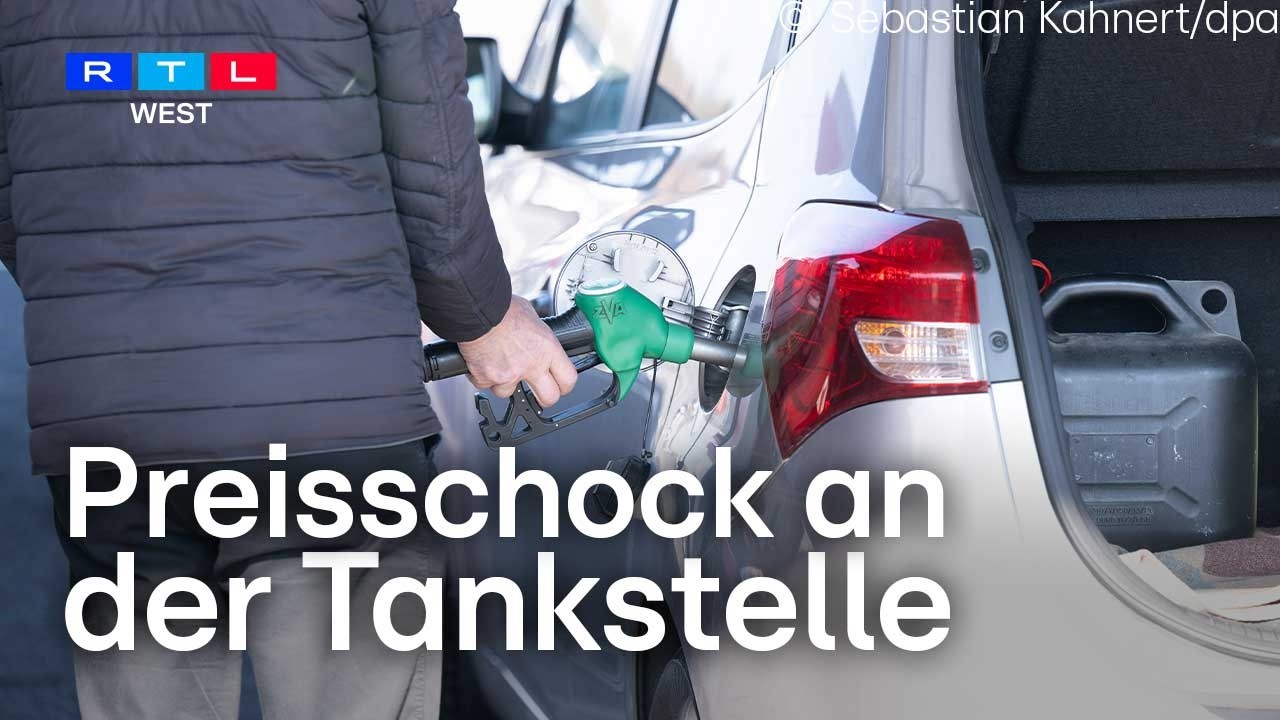 Schock an der Tankstelle! Benzin kostet mehr als zwei Euro pro Liter | RTL WEST