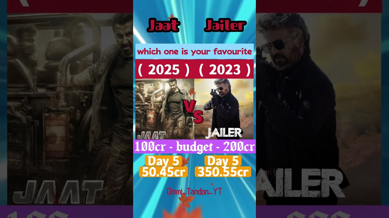 Jaat vs Jailer movie box-office comparison of day 5 | 