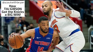 How TAJ GIBSON Got the Knicks a BIG WIN!