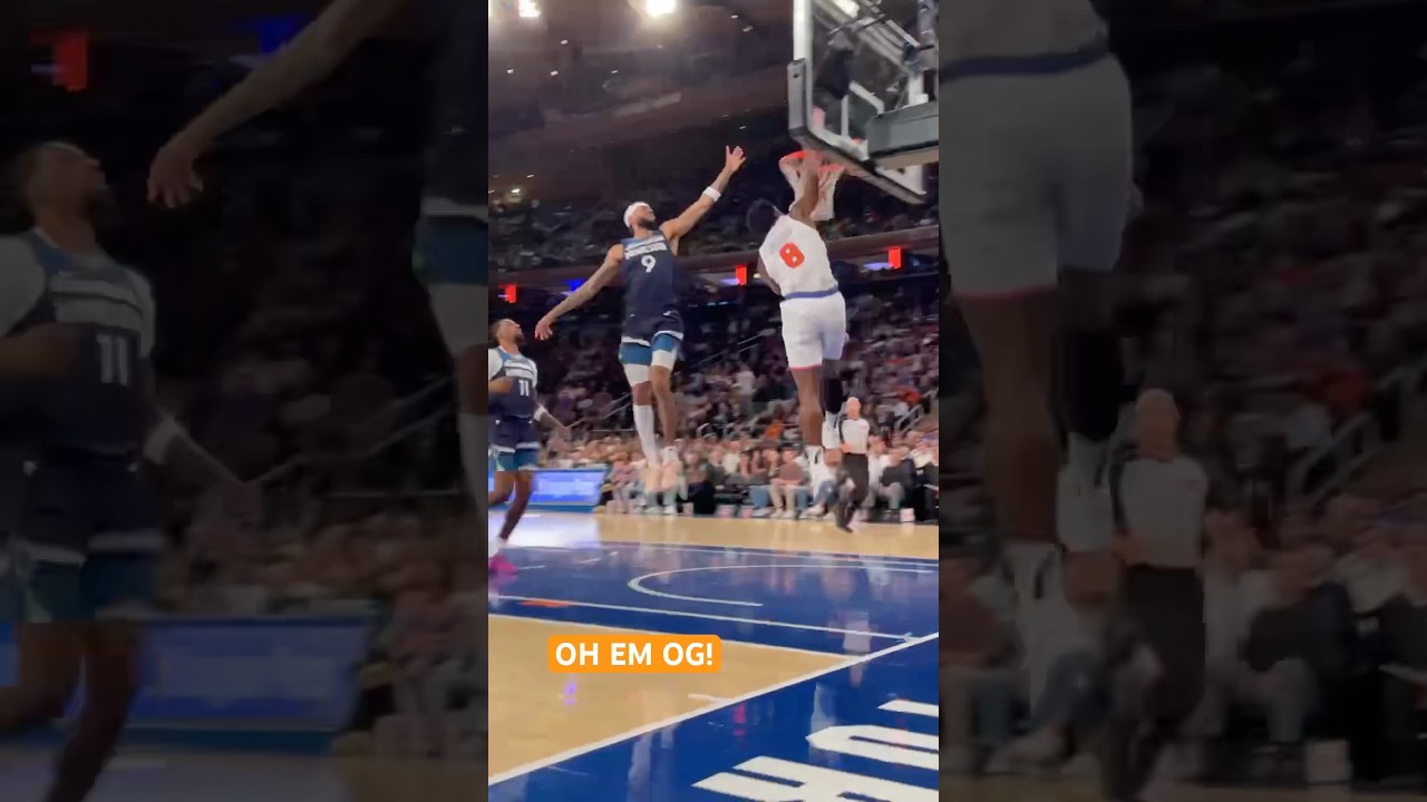OG Anunoby brought the BOOM with this dunk against the Timberwolves 😤💥 