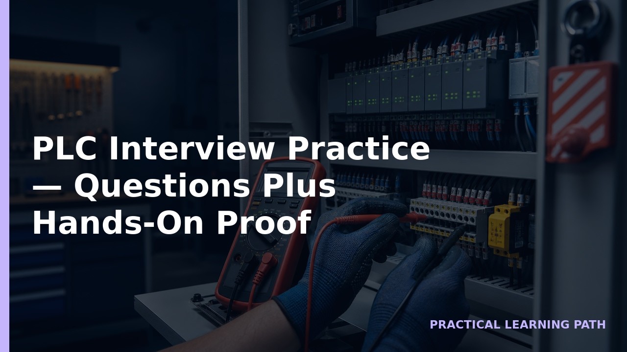 PLC Interview Practice — Questions Plus Hands-On Proof