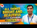 ALL THINGS BRIGHT AND BEAUTIFUL//CLASS-X /MCQs AND LONG  QUESTION-ANSWERS/PART-III/BY KUSHA SIR